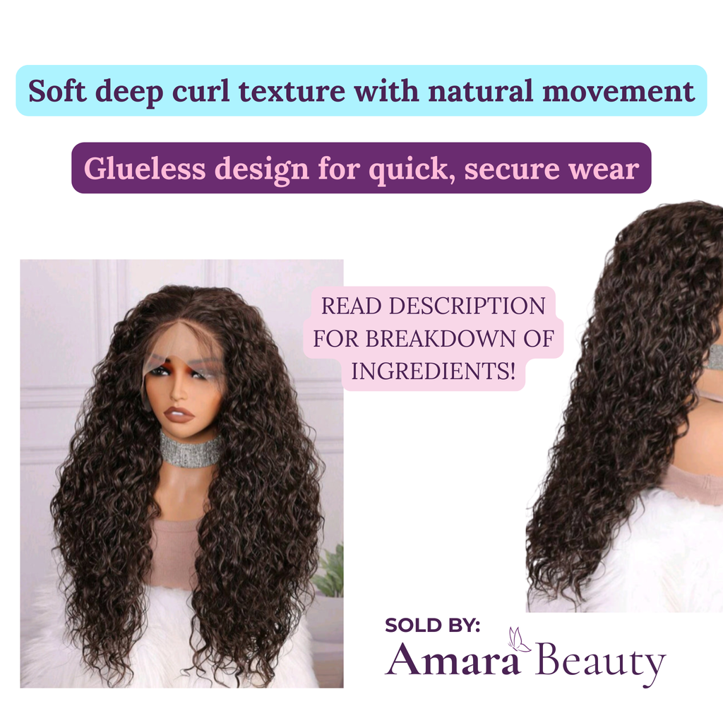 Velvet Curl Lace Front Wig - Chocolate Brown