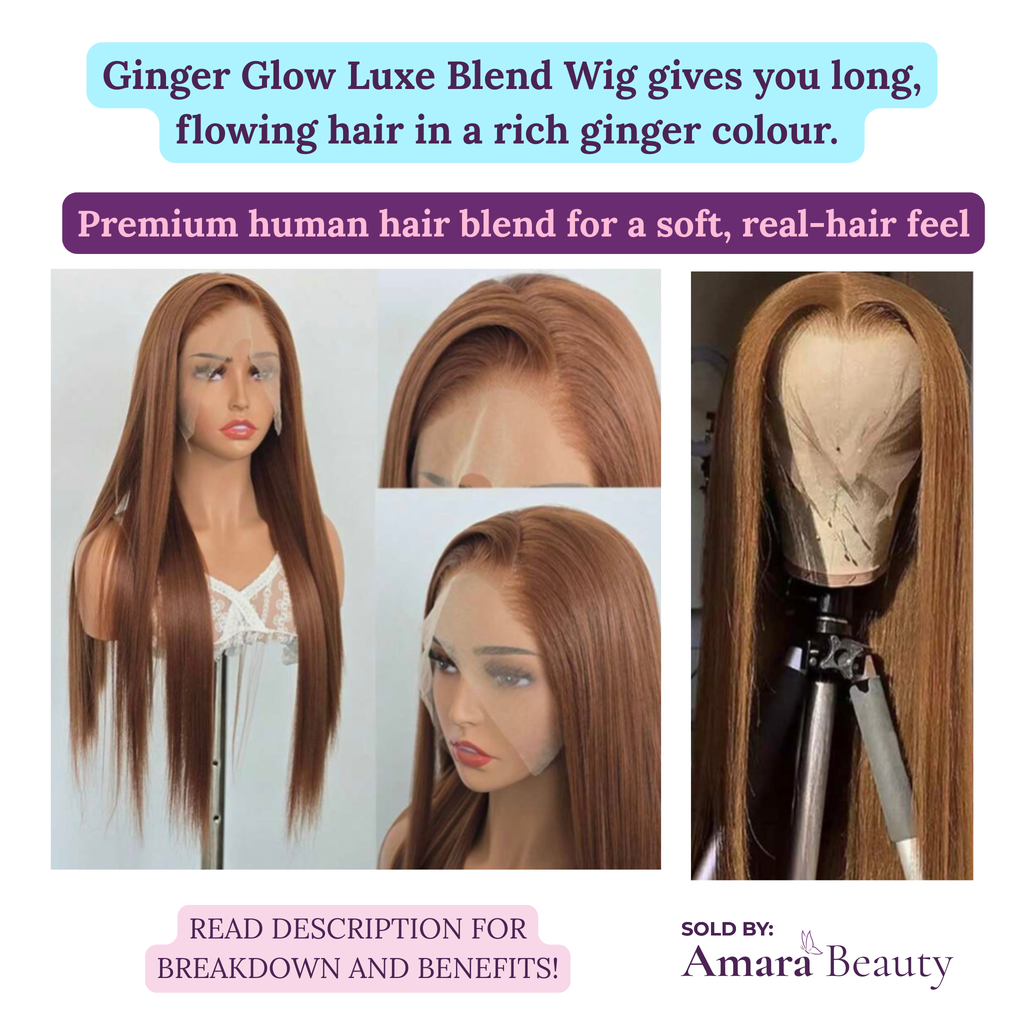 Ginger Glow Luxe Blend Wig - 24 inch