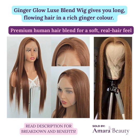Ginger Glow Luxe Blend Wig - 24 inch