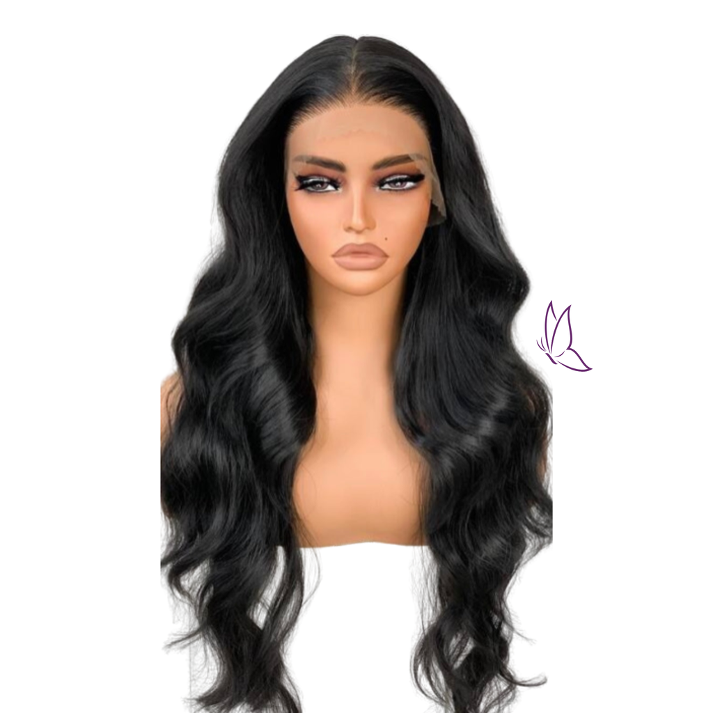 Waved Style 24inch Human Blend Wig